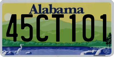 AL license plate 45CT101