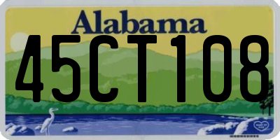 AL license plate 45CT108