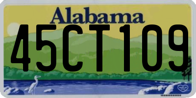 AL license plate 45CT109