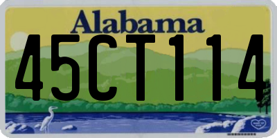 AL license plate 45CT114