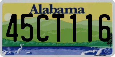 AL license plate 45CT116