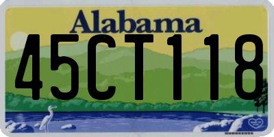 AL license plate 45CT118