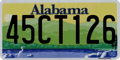AL license plate 45CT126