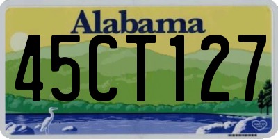 AL license plate 45CT127