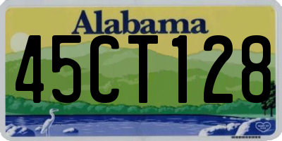 AL license plate 45CT128