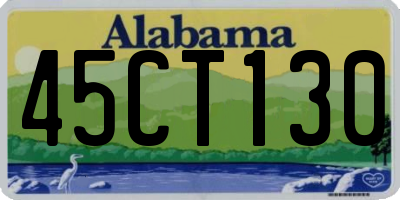 AL license plate 45CT130