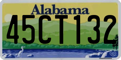 AL license plate 45CT132