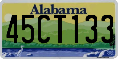 AL license plate 45CT133