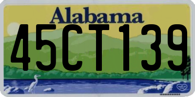 AL license plate 45CT139