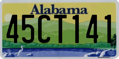 AL license plate 45CT141