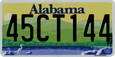AL license plate 45CT144