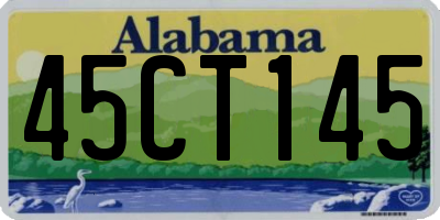 AL license plate 45CT145