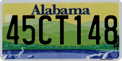AL license plate 45CT148