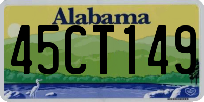 AL license plate 45CT149