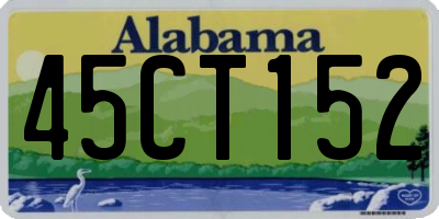 AL license plate 45CT152