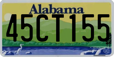 AL license plate 45CT155