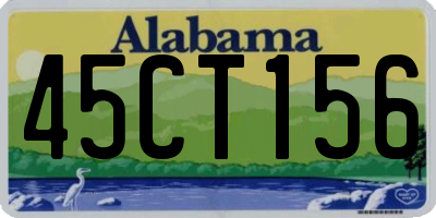 AL license plate 45CT156