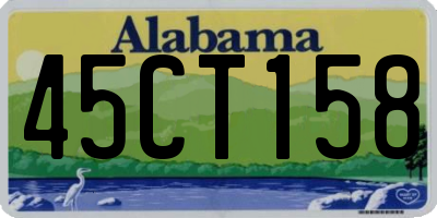 AL license plate 45CT158