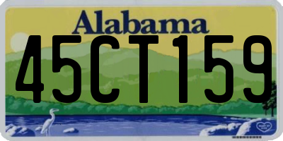 AL license plate 45CT159