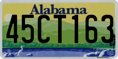 AL license plate 45CT163
