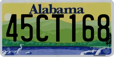 AL license plate 45CT168