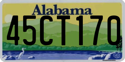 AL license plate 45CT170