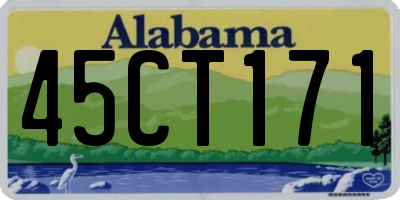 AL license plate 45CT171