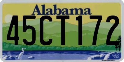 AL license plate 45CT172