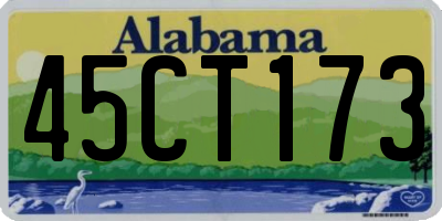 AL license plate 45CT173