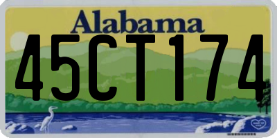 AL license plate 45CT174