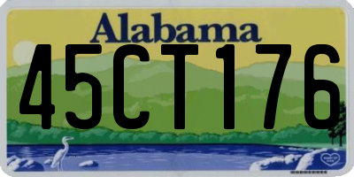 AL license plate 45CT176