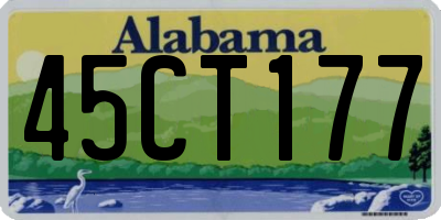 AL license plate 45CT177