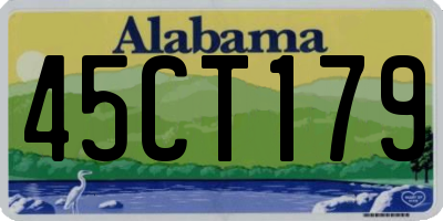 AL license plate 45CT179