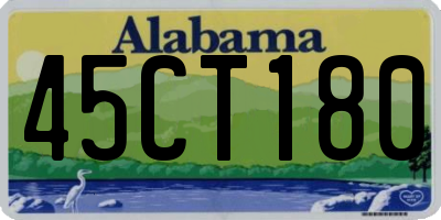 AL license plate 45CT180