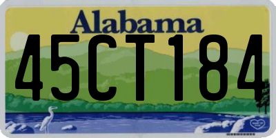 AL license plate 45CT184
