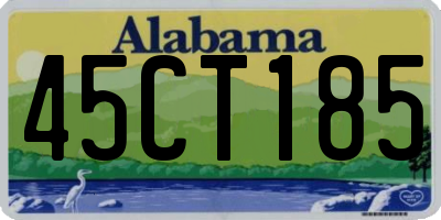 AL license plate 45CT185