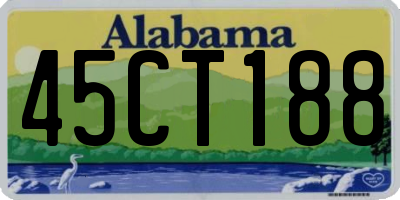 AL license plate 45CT188