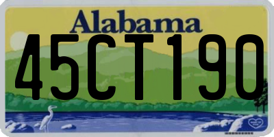 AL license plate 45CT190