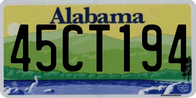 AL license plate 45CT194