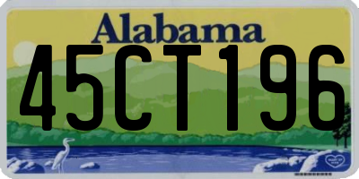 AL license plate 45CT196