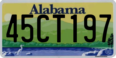 AL license plate 45CT197