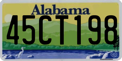 AL license plate 45CT198