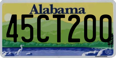 AL license plate 45CT200