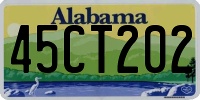 AL license plate 45CT202