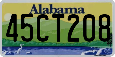 AL license plate 45CT208