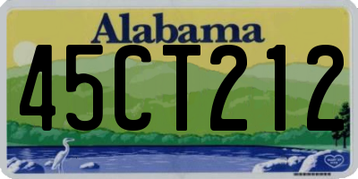 AL license plate 45CT212