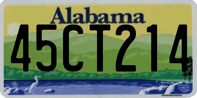 AL license plate 45CT214