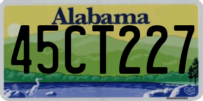 AL license plate 45CT227