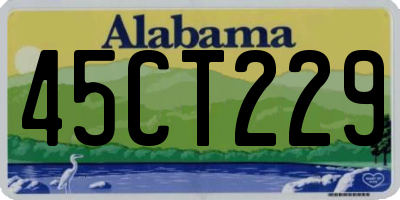 AL license plate 45CT229
