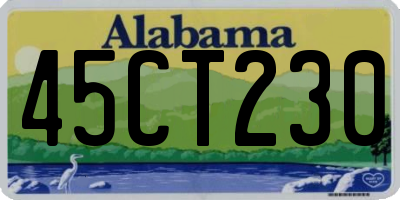 AL license plate 45CT230